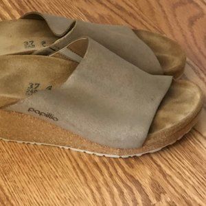 Birkenstock Pappillio Namico Washed Metallic Rose Gold Size 37 N/6 N